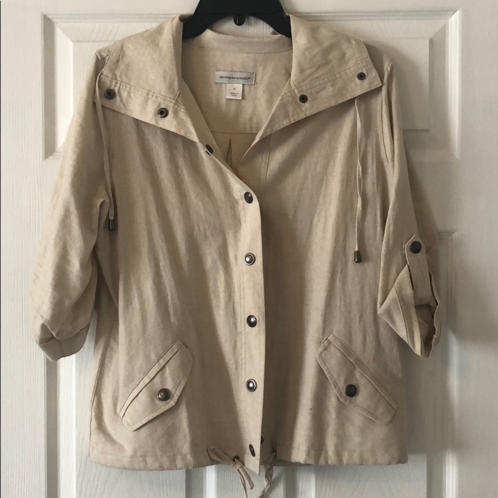 NWOT Size M C&B linen jacket